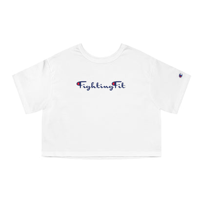 Champion Cropped Tee - Signature Print