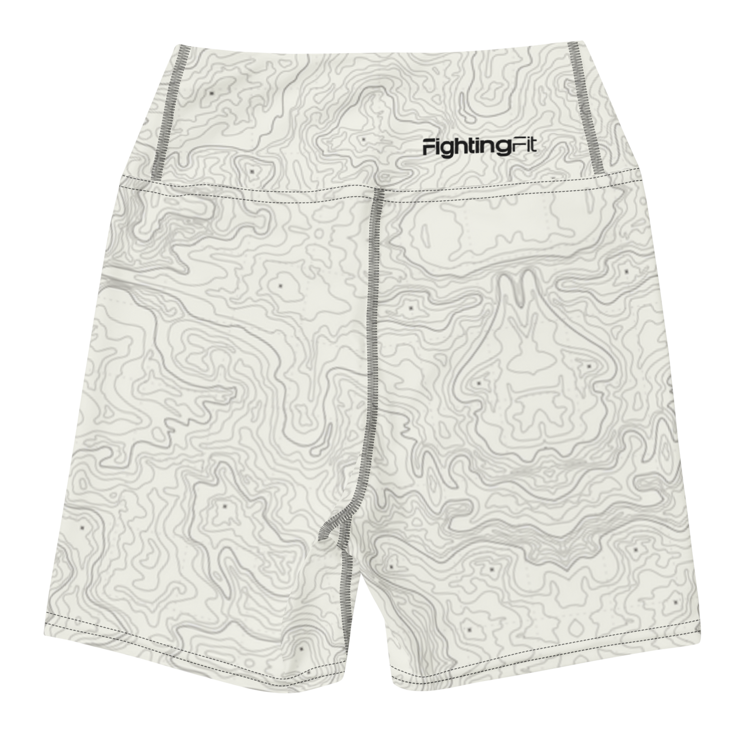 Topography High Waisted Shorts - w/Black Stitch