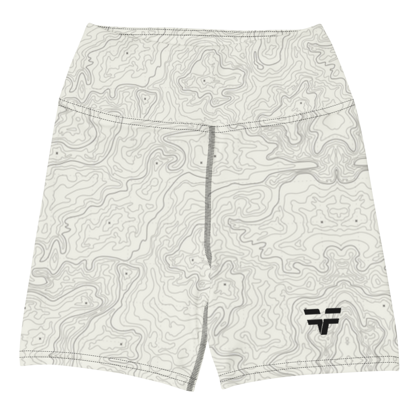 Topography High Waisted Shorts - w/Black Stitch