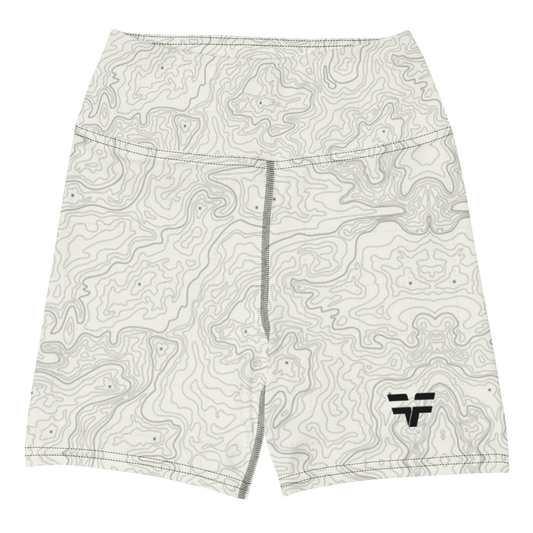 Topography High Waisted Shorts - w/Black Stitch