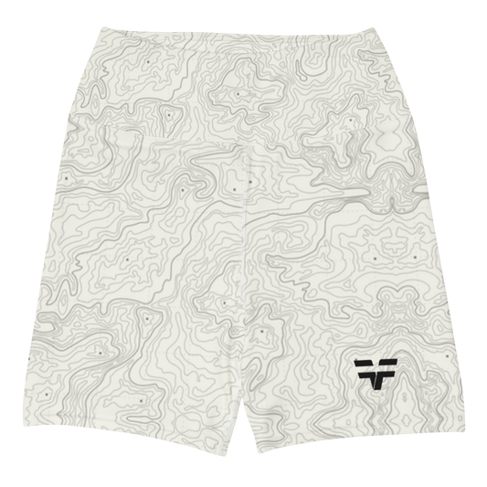 Topography High Waisted Shorts - w/White Stitch